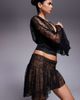 I.AM.GIA I.AM.GIA Stevie low rise lace asymmetric hem mini skirt in black - part of a set - 2