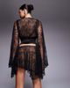I.AM.GIA I.AM.GIA Stevie low rise lace asymmetric hem mini skirt in black - part of a set - 3