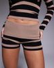 I.AM.GIA I.AM.GIA Suzi low rise ribbed foldover waist detail knit shorts in black and beige stripe - part of a set-Multi - 2