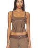 I.AM.GIA I.AM.GIA Viviane Suede Corset Top - 1