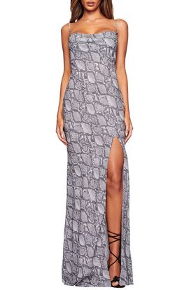 I.AM.GIA I.AM.GIA Zeta Faux Snakeskin Maxi Dress