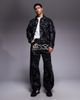 ICECREAM ICECREAM all over tree camo print jeans in black wash - part of a set - 1