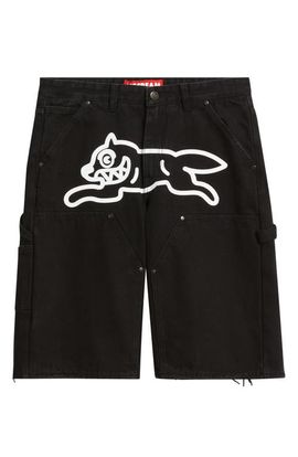 ICECREAM ICECREAM Angelo Logo Detail Denim Utility Shorts