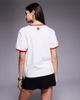 ICECREAM ICECREAM cherry print ringer T-shirt in white - 2