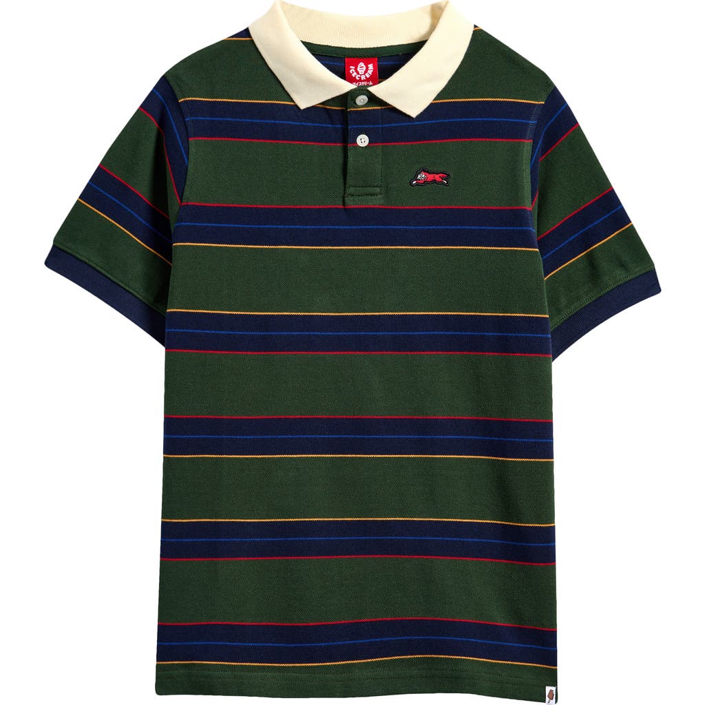 ICECREAM ICECREAM Kids' Waterside Stripe Cotton Piqué Polo