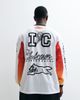 ICECREAM ICECREAM mesh long sleeve racer t-shirt with graphic print in multi - 4