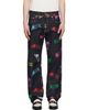 ICECREAM ICECREAM Navy All-Over Running Dog Jeans - 1