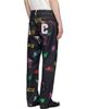 ICECREAM ICECREAM Navy All-Over Running Dog Jeans - 3