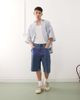 ICECREAM ICECREAM running dog baggy denim shorts in dark wash blue - 3