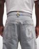 ICECREAM ICECREAM running dog denim distressed shorts in heavy wash blue - 4