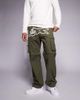 ICECREAM ICECREAM running dog zip off cargo pants in khaki green - 1