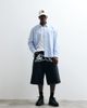 ICECREAM ICECREAM scoop denim jorts with with running dog in black - 2