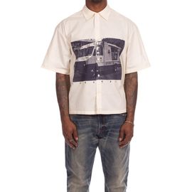 ICECREAM ICECREAM Truck Graphic Short Sleeve Button-Up Shirt