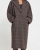 ICHI ICHI Checked Longline Coat - 1