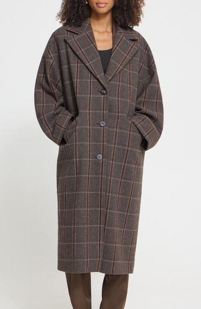 ICHI ICHI Checked Longline Coat