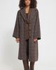 ICHI ICHI Checked Longline Coat - 4