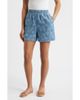 ICHI ICHI Floral Print Denim Shorts - 1