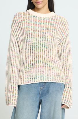 ICHI ICHI Ihanila Rib Crewneck Sweater