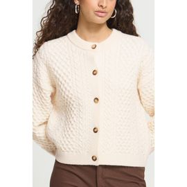 ICHI ICHI Ihdamina Cable Knit Cardigan