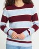 ICHI ICHI Ihedeen Striped Crew Neck Sweater - 1