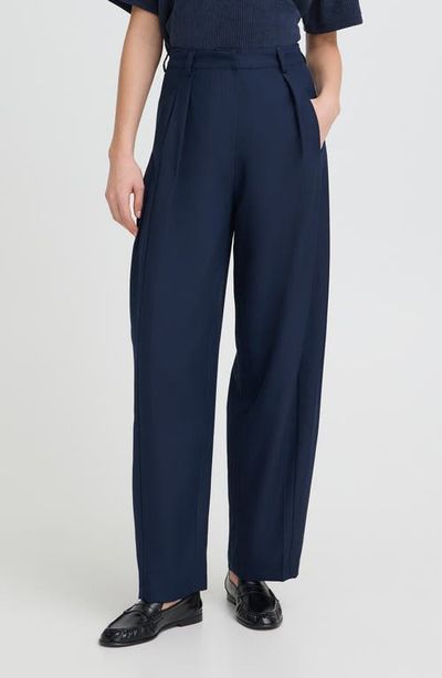 ICHI ICHI Iherina Pleated High Waist Pants