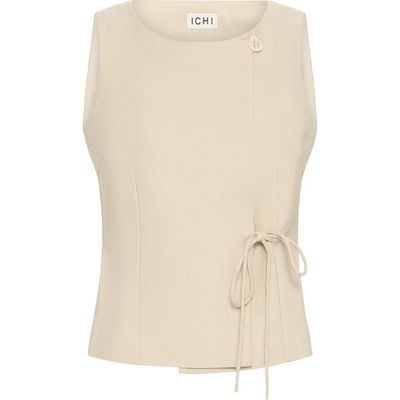 ICHI ICHI Ihgivana Sleeveless Wrap Top