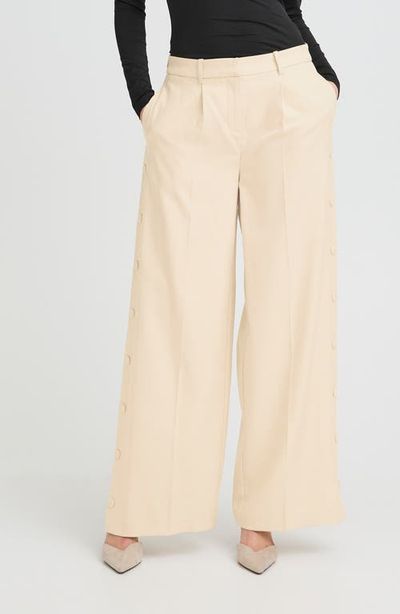 ICHI ICHI Ihlexi Wide Leg Pleat Pants