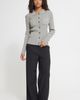 ICHI ICHI Rib Polo Cardigan - 3