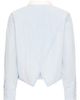 ICHI ICHI Stripe Split Hem Crop Cotton Button-Up Shirt - 4