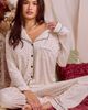 iCollection iCollection Brushed Microfiber Pajama Set with Contrast Piping - 4