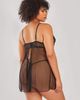 iCollection iCollection Demure Strappy Lace Babydoll Set - 2