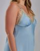 iCollection iCollection Eyelash Lace Trim Satin Chemise - 5