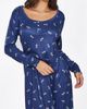 iCollection iCollection Floral Pointelle Knit Long Sleeve Sleep Dress - 3