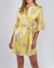 iCollection iCollection Floral Printed Satin Robe - 1