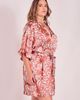 iCollection iCollection Floral Satin Robe - 3