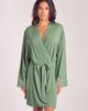 iCollection iCollection Lace-Trimmed Modal Robe with Adjustable Ties - 2