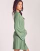 iCollection iCollection Lace-Trimmed Modal Robe with Adjustable Ties - 4
