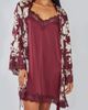 iCollection iCollection Lace-Trimmed Satin Chemise Loungewear Slip - 3