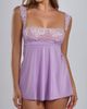 iCollection iCollection Lace & Microfiber Babydoll - 1