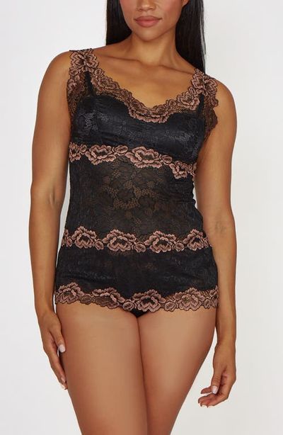 iCollection iCollection Lace Overlay Soft Cup Camisol Set