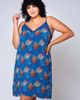 iCollection iCollection Lace Trim Viscose Chemise with Adjustable Straps - 2