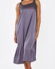 iCollection iCollection Minimalist Satin Ballet-Length Sleep Gown (Plus Size) - 1