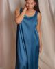 iCollection iCollection Minimalist Satin Ballet-Length Sleep Gown (Plus Size) - 4