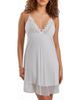 iCollection iCollection Modal Chemise with Lace and Mesh Trim - 1