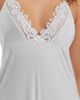 iCollection iCollection Modal Chemise with Lace and Mesh Trim - 3