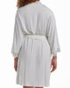 iCollection iCollection Modal Lace Robe with Mesh Sleeve Trims - 2