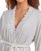 iCollection iCollection Modal Lace Robe with Mesh Sleeve Trims - 3