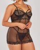 iCollection iCollection Romantic Lace Soft Cup Chemise & Panty Set - 3