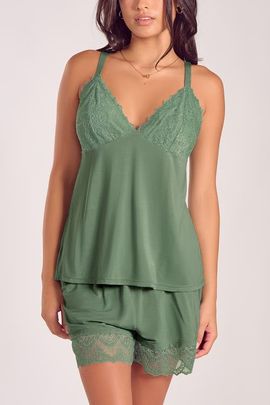 iCollection iCollection Sage Modal Chemise and Short Set