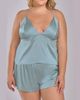 iCollection iCollection Satin Cami and Shorts Pajama Set - 1